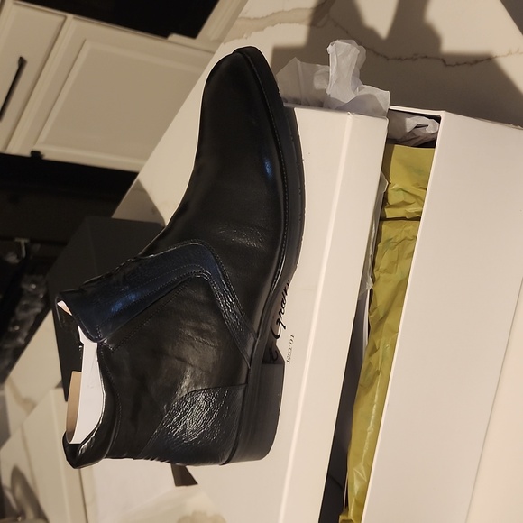 ROBERT GRAHM NWT IN BOX BLACK REAL LEATHER SKULL FRONT BOOTS SIZE 11.5 - Picture 9 of 14